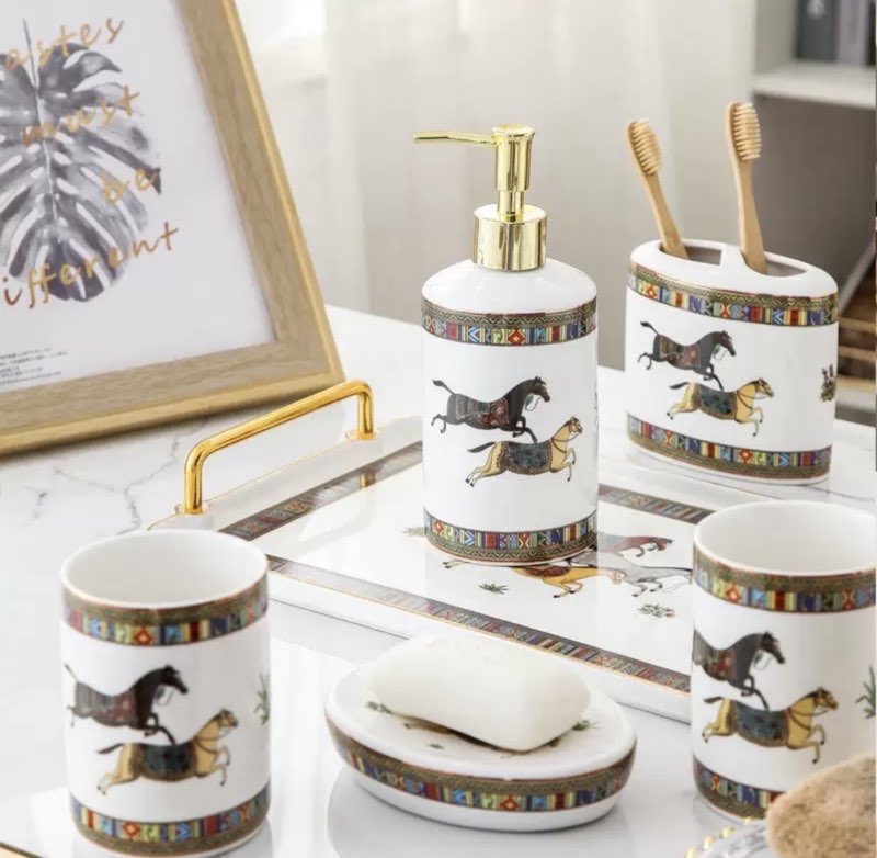 wholesale quality hermes bathroom accessories set model no. 6